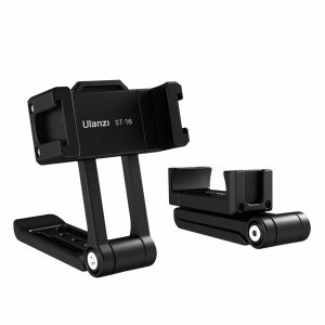 Ulanzi ST-16 360° draaibare telefoonhouder metaal met handgreep - met 2 cold shoe-mounts