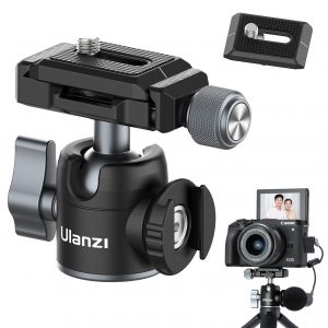 Ulanzi U-60L Arca Swiss Statiefkop met balhoofd en Cold Shoe-mount